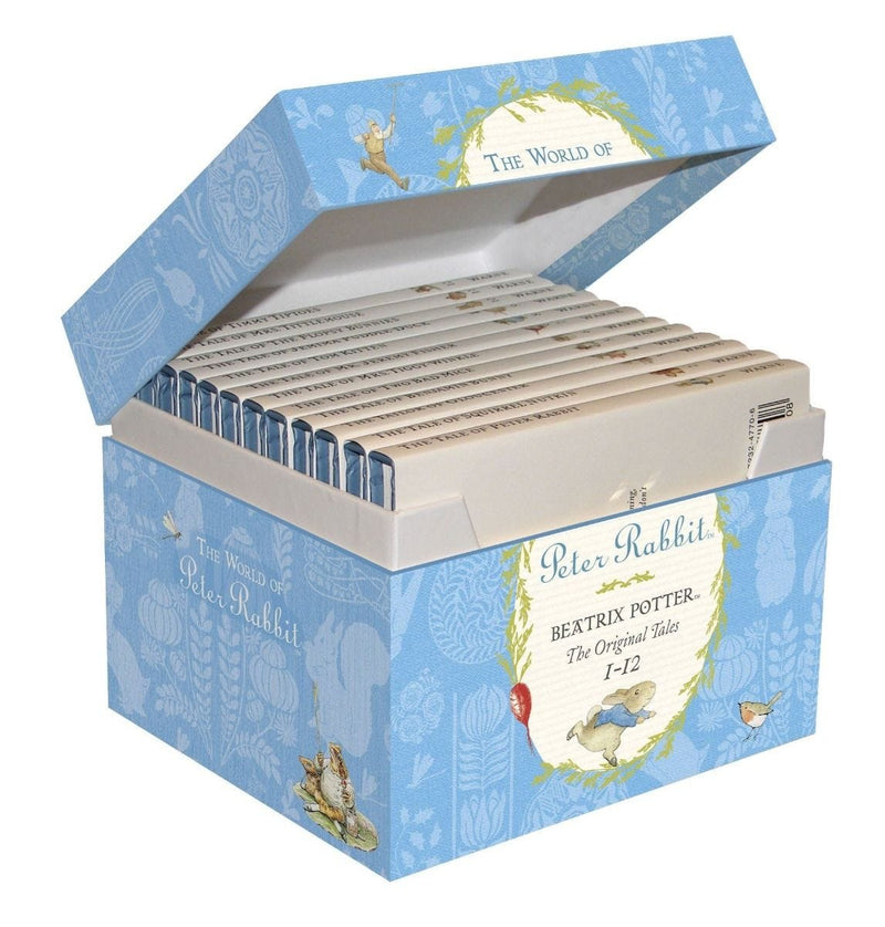 Beatrix Potter Peter Rabbit tales gift box, 12 books (British brand)