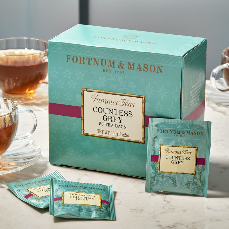 Fortnum's Countess Grey tea bags 50 count 100g, imported from the UK