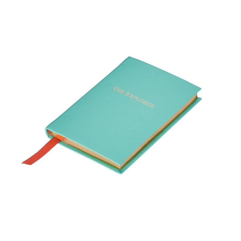 Fortnum's Eau de Nil leather travel journal, imported from the UK
