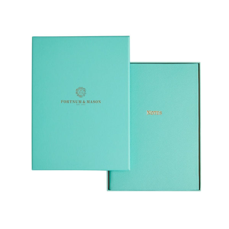 Fortnum's Eau de Nil A5 leather notebook, imported from the UK