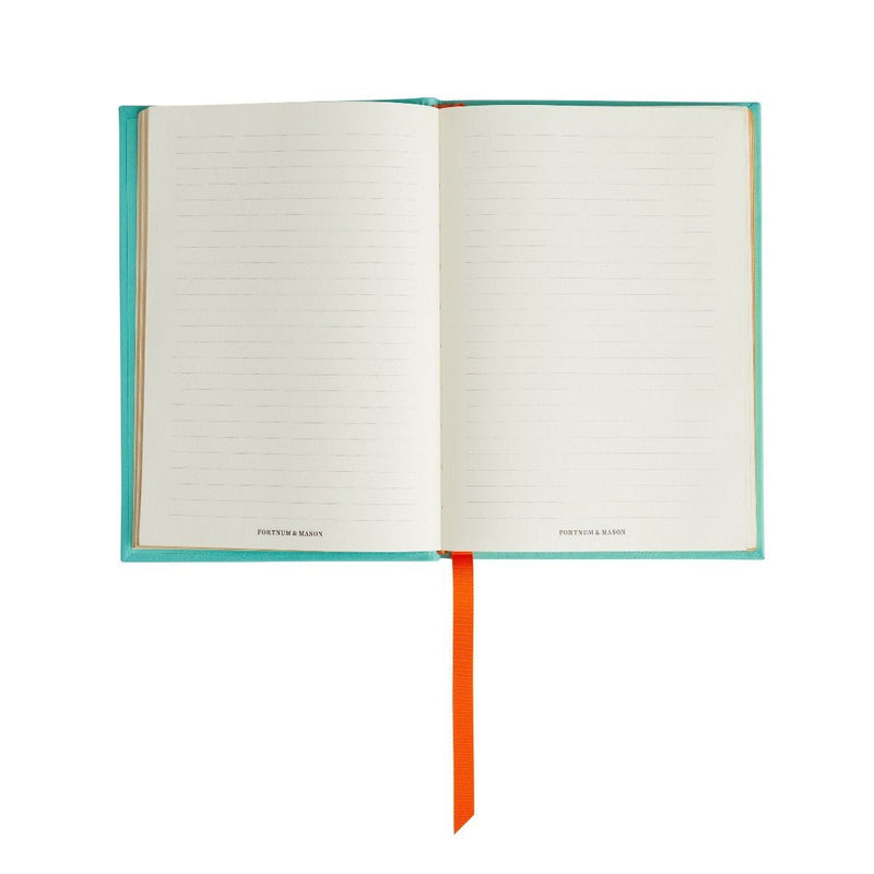 Fortnum's Eau de Nil A5 leather notebook, imported from the UK