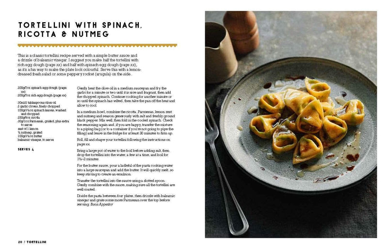 The Pasta Man cookbook by Mateo Zielonka, spectacular pasta recipes - British product