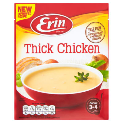Erin thick chicken soup mix 64g (British brand)