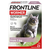 Frontline Wormer 2 filmdrasjerte smakstilsatt ormekurtabletter for katter