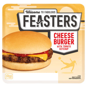 Feasters Cheese Burger Chilled Burger Meal 147g