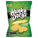 Hunky Dorys crinkle cut sour cream onion crisps 135g, UK version