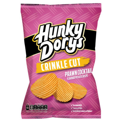 Hunky Dorys prawn cocktail flavour crisps 130g - British product