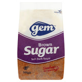 Gem soft dark brown sugar 500g pack (British brand)