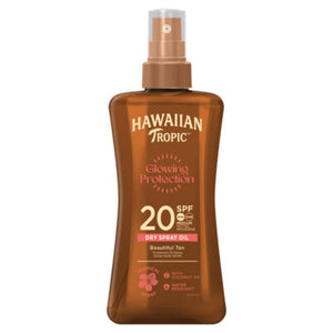 Hawaiian Tropic Glowing Protection SPF20 Dry Oil Spray 200ml