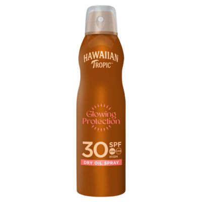 Hawaiian Tropic SPF30 sunscreen spray 180ml, imported from the UK