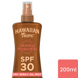 ASDA Hawaiian Tropic Glowing Protection Sunscreen Dry Oil SPF 30 200ml- Buy online at McGrocer
