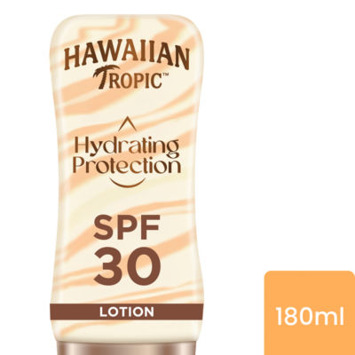 ASDA Hawaiian Tropic Hydrating Protection Sunscreen Lotion SPF 30 180ml- Buy online at McGrocer