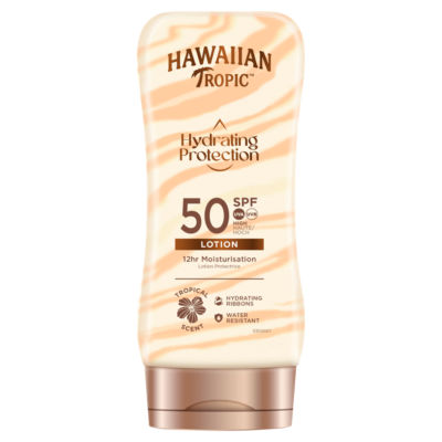 Hawaiian Tropic SPF50 sunscreen lotion 180ml, UK version
