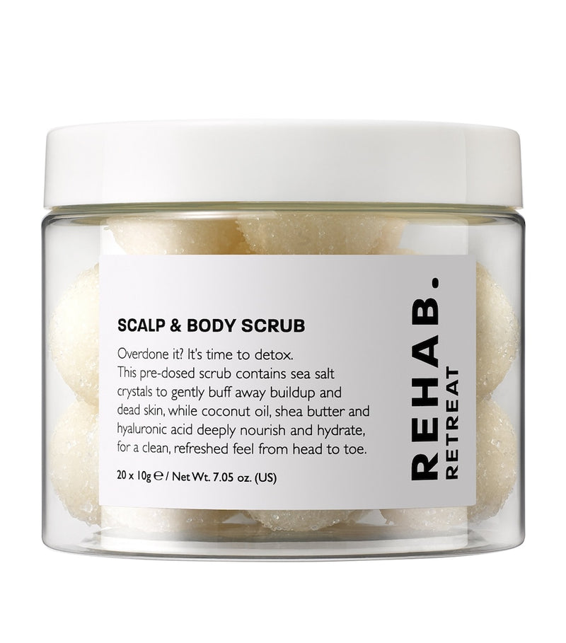 REHAB Retreat Scalp Body Scrub 250g, imported from the UK