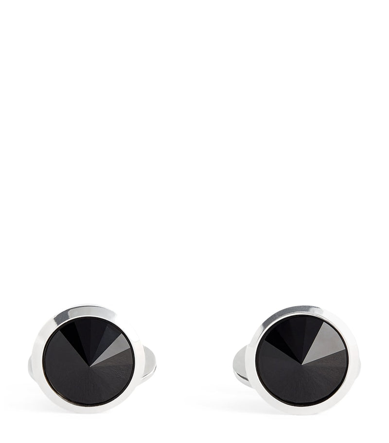 Giorgio Armani sterling silver embellished cufflinks, imported from the UK