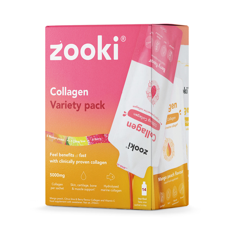 Zooki marine collagen variety pack 14 sachets, UK version