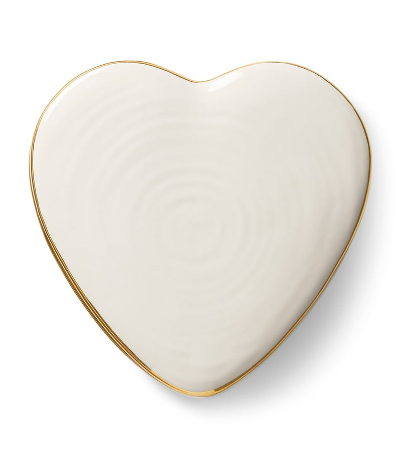 Aerin shagreen heart jewellery box - British product