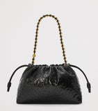 LOEWE Flamenco ostrich leather clutch bag - British product