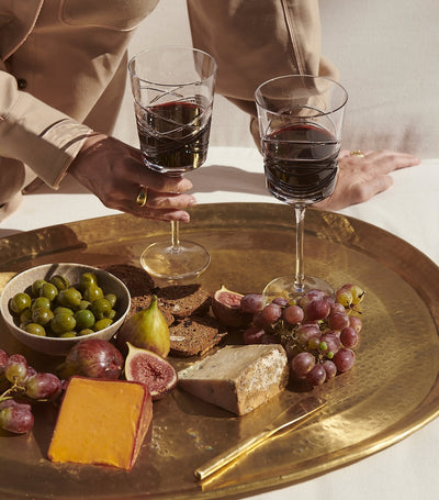 Harrods Set of 2 Crystal Red Wine Glasses 475ml- Buy online at McGrocer