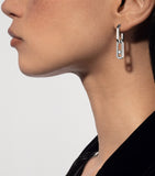 Messika Move Link diamond drop earrings 0.85ct, imported from the UK