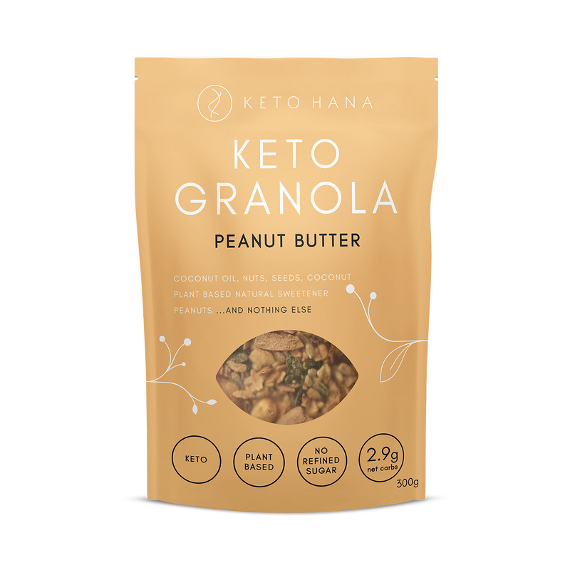 Keto Hana Peanut Butter Granola 300g, UK version