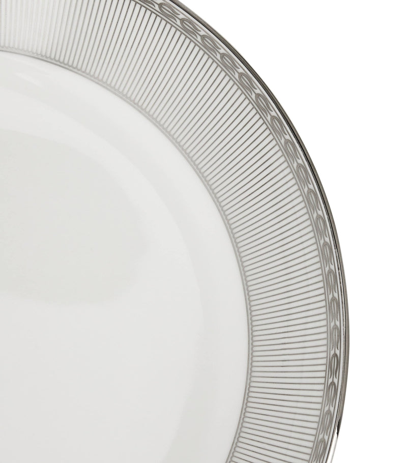 Wedgwood Silver Tonquin bone china deep plate 22cm (British brand)
