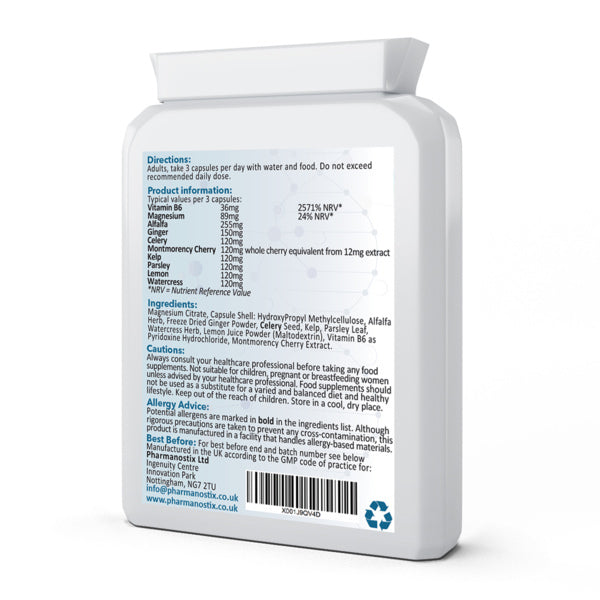 Pharmanostix water balance complex 90 capsules, imported from the UK