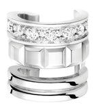 Boucheron white gold diamond single ear clip (British brand)