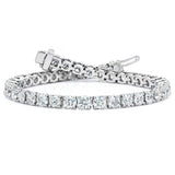 Costco diamond tennis bracelet 10ctw round brilliant cut white gold - British product