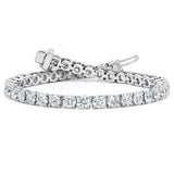 Costco UK 10.00ctw Round Brilliant Cut Diamond Tennis Bracelet 18ct White Gold- Buy online at McGrocer
