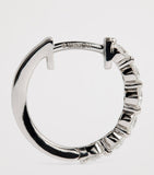 Harrods white gold diamond hoop earrings 0.50ctw, UK version