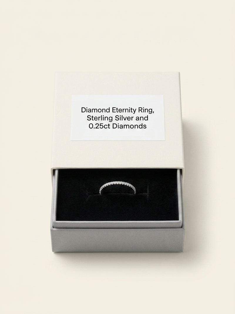 Cartier 0.22ct diamond ring in 18ct white gold - British product