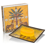 Ortigia Sicilia Zagara glass plate and soap set (British brand)