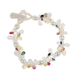 Coleman Douglas Tutti Frutti pearl bracelet with colourful gemstones - British product
