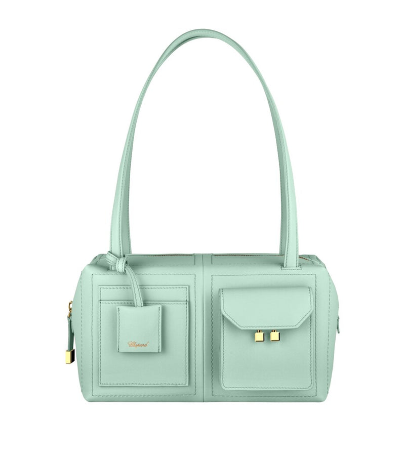 Chopard Leather Ice Cube Shoulder Bag, imported from the UK