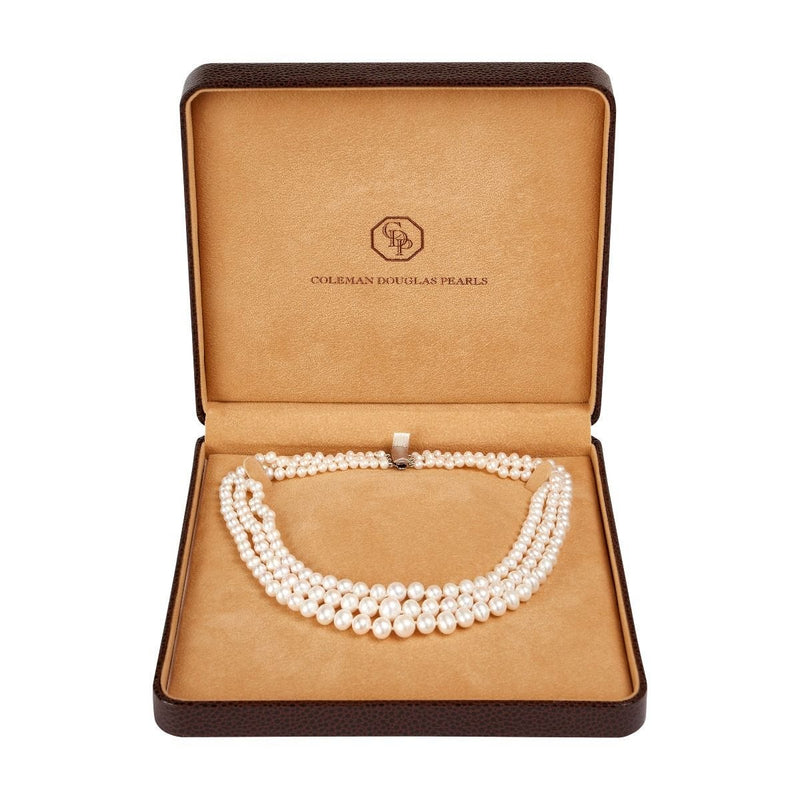 Coleman Douglas triple pearl necklace Platinum Jubilee - British product