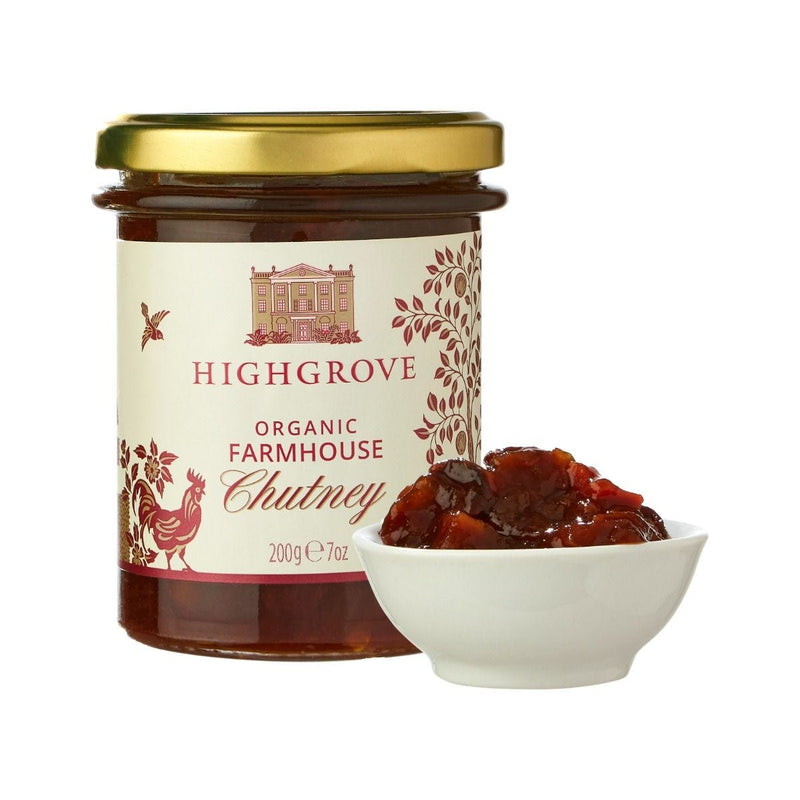 Highgrove organic farmhouse chutney 200g, UK version
