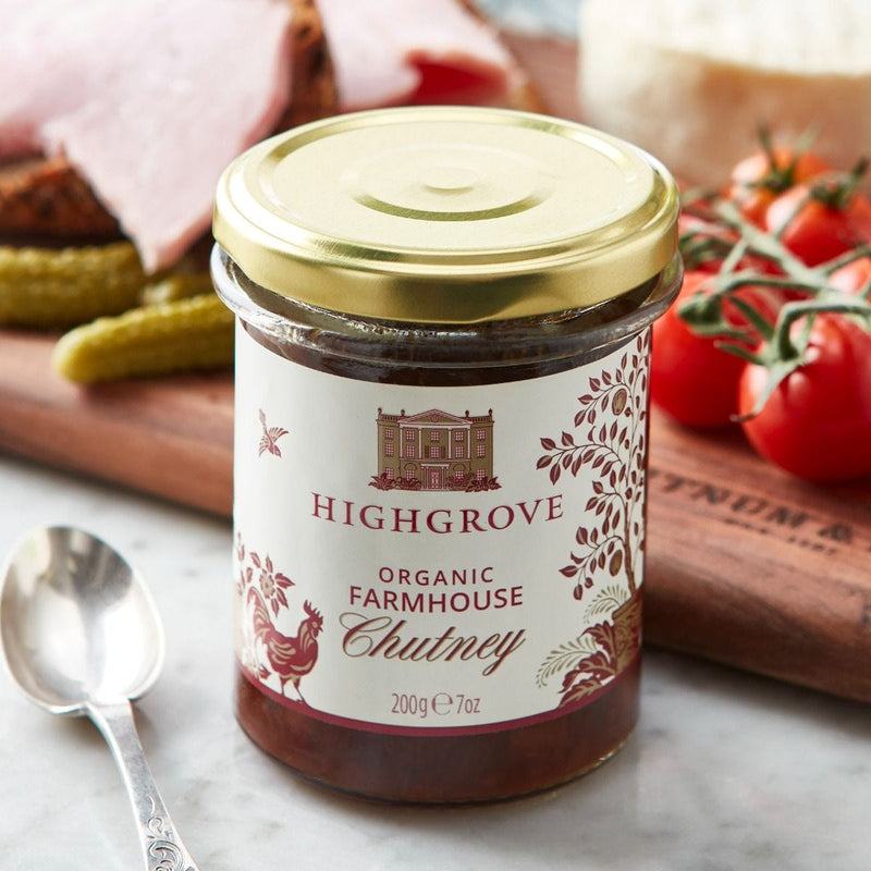 Highgrove organic farmhouse chutney 200g, UK version