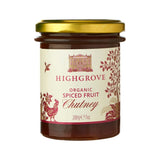 Highgrove Organic Spiced Fruit Chutney 200g, imported from the UK