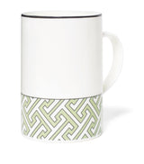 Harrods Ceramic Mug with Geometric Maze Pattern, Dishwasher Safe, Made in England- Buy online at McGrocer