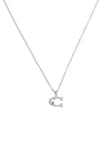 COACH silver tone C starter necklace, imported from the UK