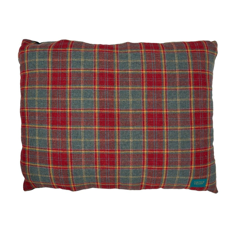 Fortnum's tartan pet pillow bed medium size, imported from the UK