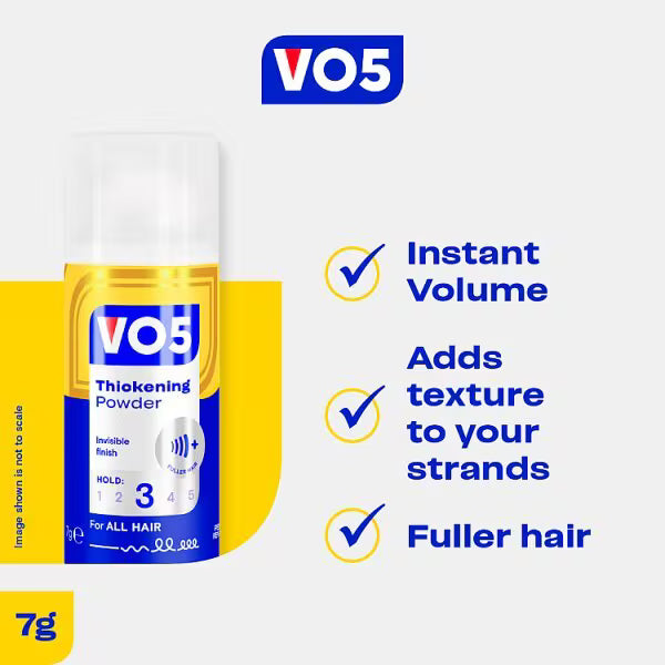 VO5 Thickening Hair Powder Natural Hold 7g (British brand)