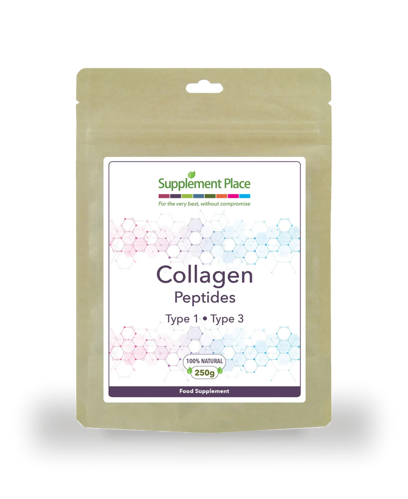 Supplement Place collagen peptides powder type 1 and 3 250g, imported from the UK