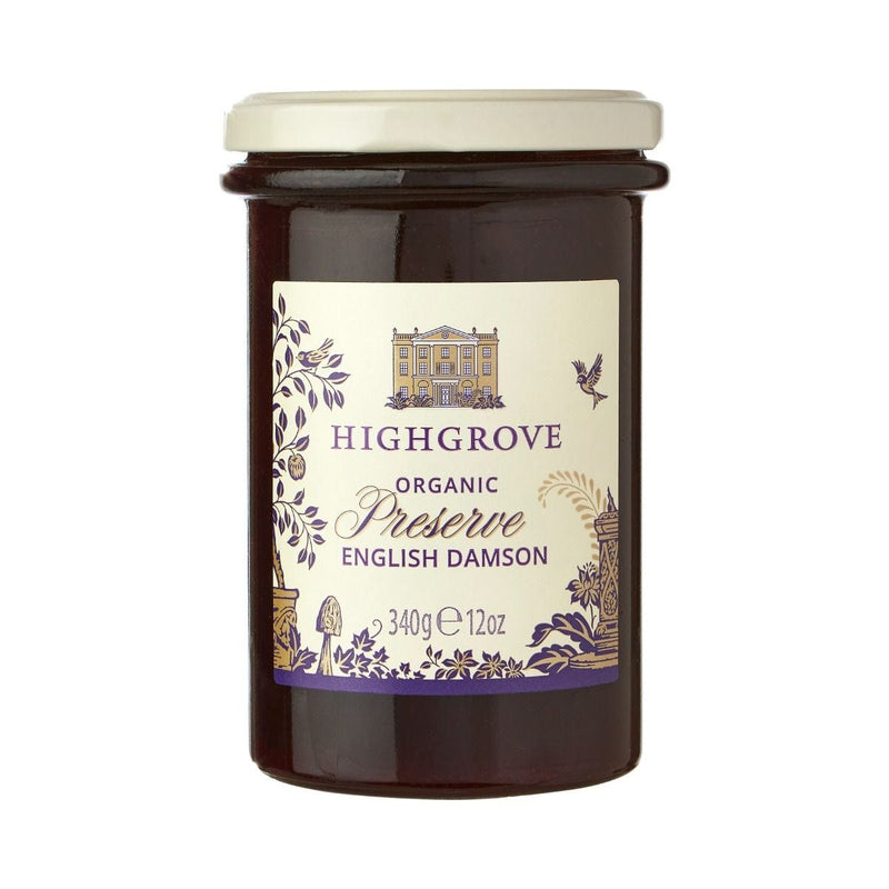 Highgrove organic English damson preserve 340g, imported from the UK
