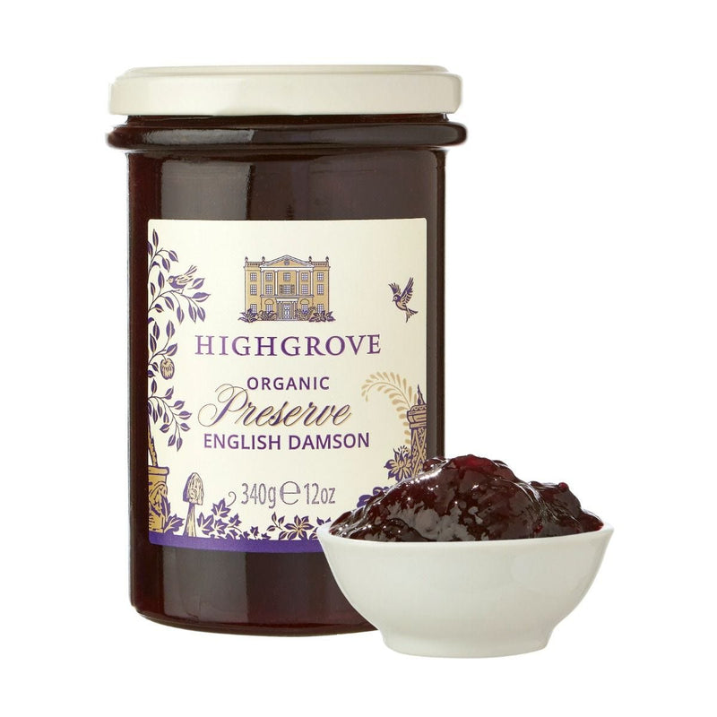 Highgrove organic English damson preserve 340g, imported from the UK