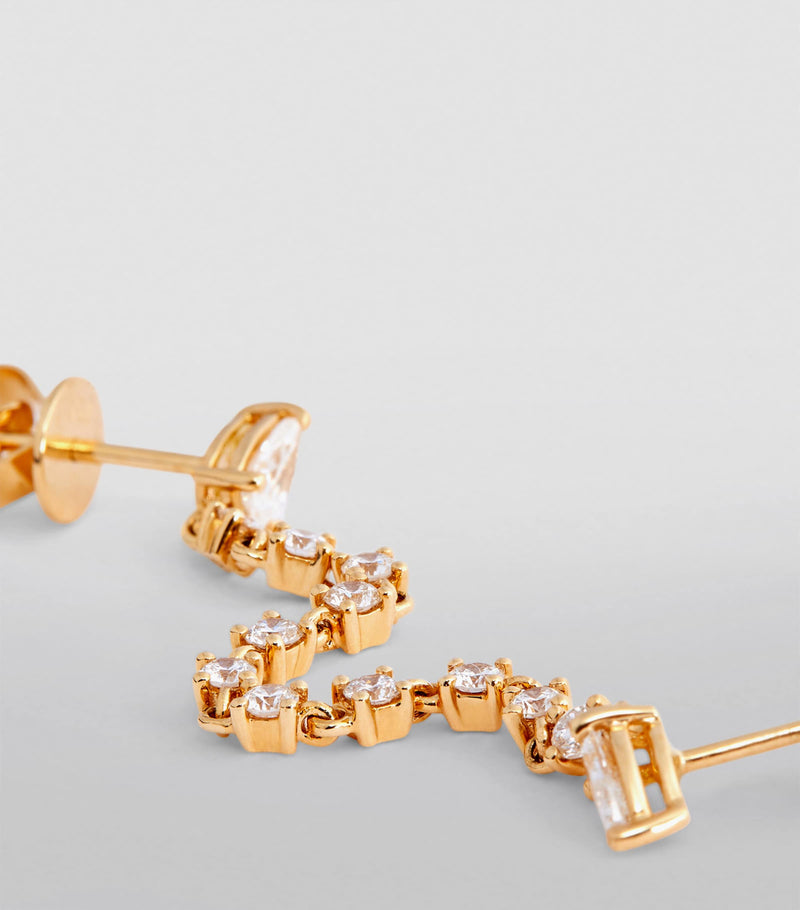 Anita Ko double-pierced loop earring with diamonds, UK version