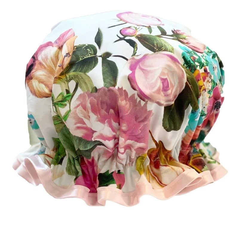 Shower Goddess satin shower cap English Garden - British product