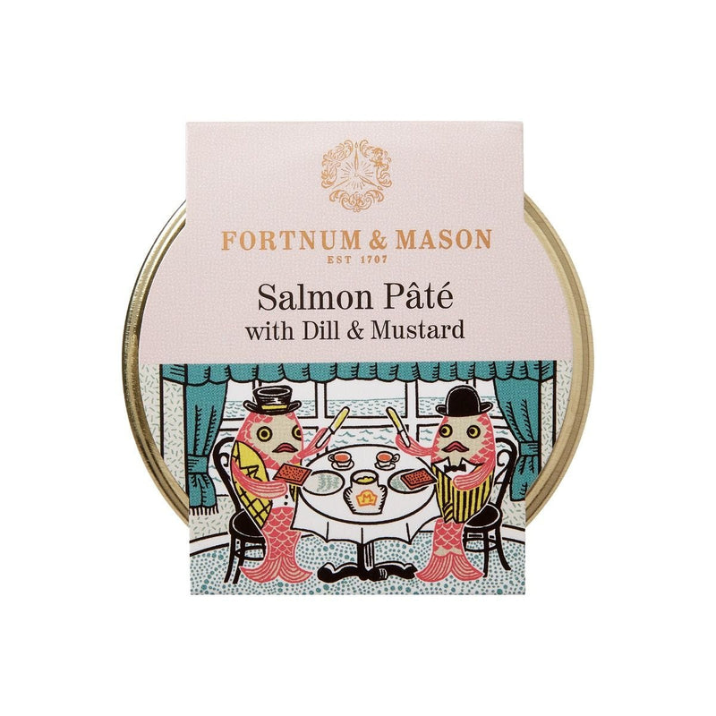 Fortnum's salmon pâté with dill and mustard 125g, imported from the UK