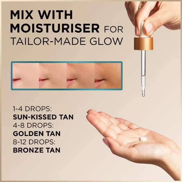 Garnier Glow Duo Self Tan Drops Body Cream Bundle, UK version